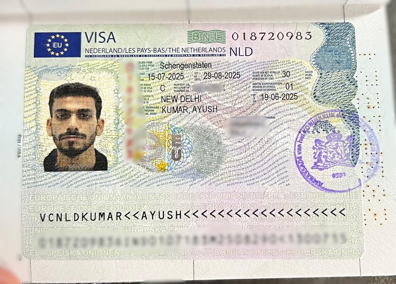 Ayush Kumar Visa